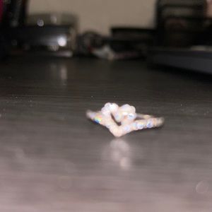 Size 7 heart diamond pandora ring.